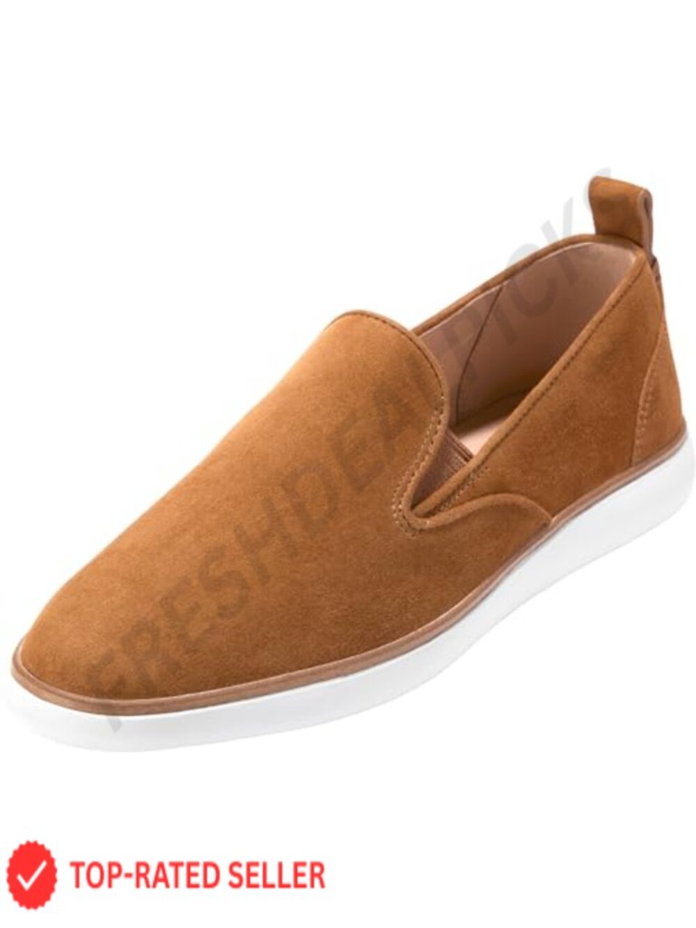 Cole Haan Grand Ambition Galena Suede Leather Loafers Flat Moc Toe Slip-On